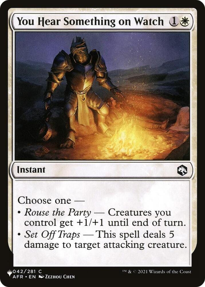 You Hear Something on Watch C042