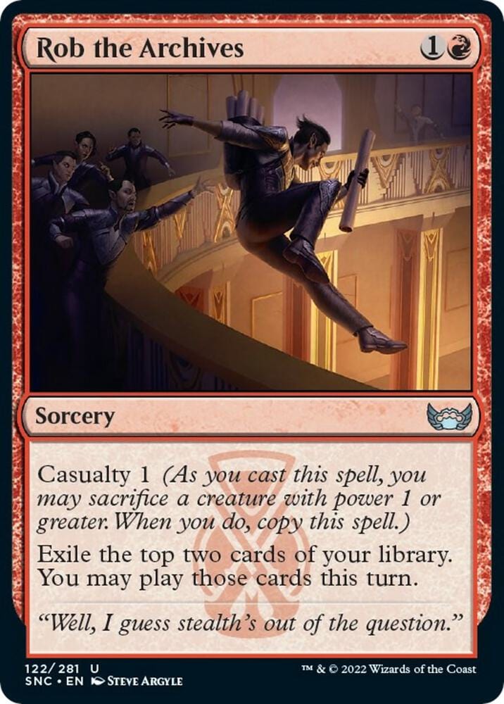 Rob the Archives U 122