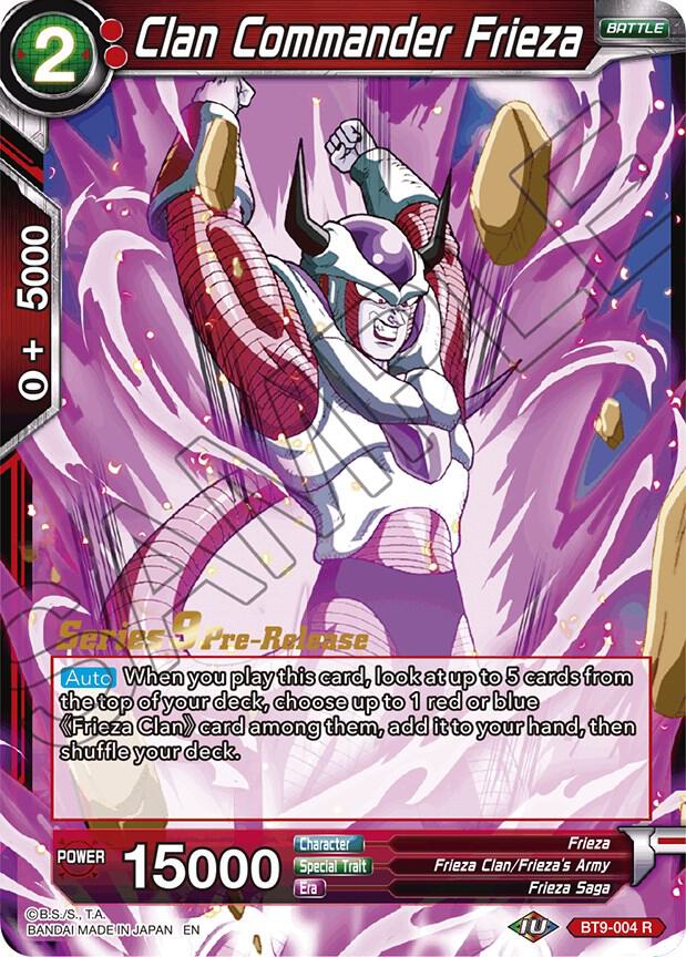 Clan Commander Frieza - Pre-Release
