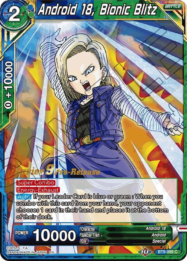 Android 18, Bionic Blitz - Pre-Release