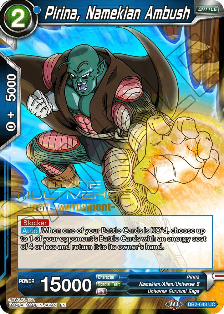 Pirina, Namekian Ambush (Divine Multiverse Draft Tournament)
