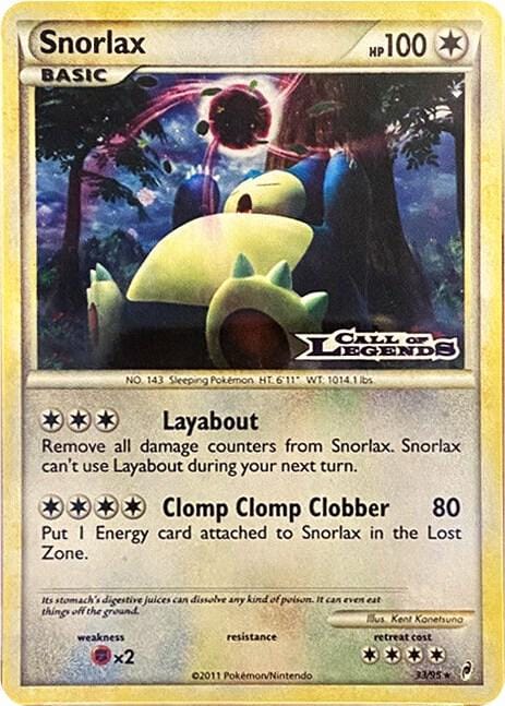 Snorlax - 33/95 (Prerelease) - Nintendo Promos (PR)