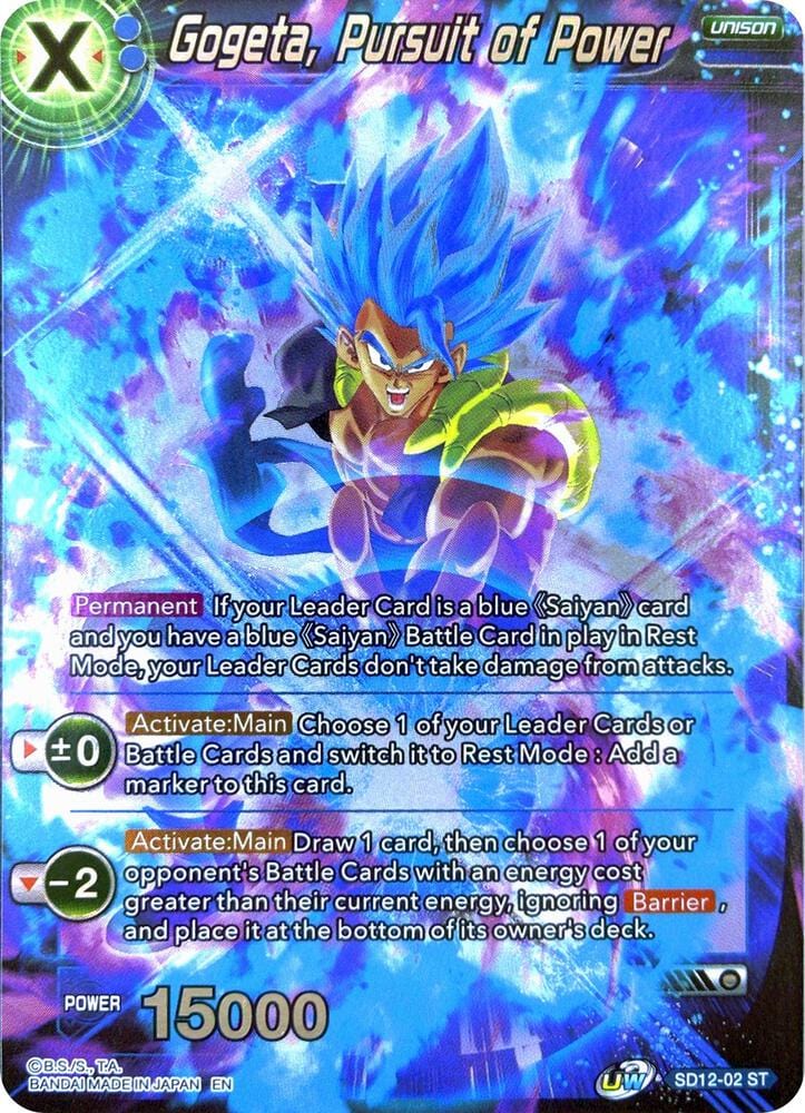 Gogeta, Pursuit of Power
