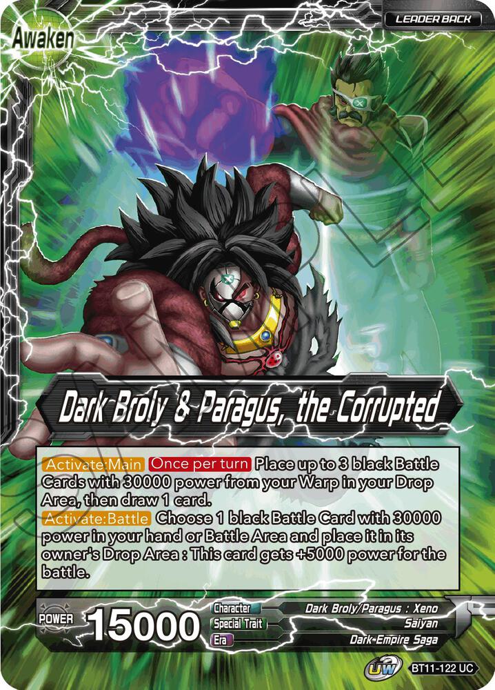 Dark Broly & Paragus // Dark Broly & Paragus, the Corrupted