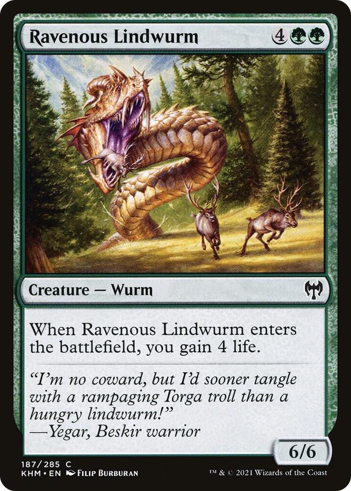Ravenous Lindwurm - Kaldheim (KHM) C187