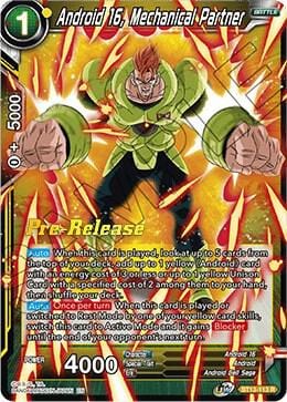 Android 16, Mechanical Partner - Supreme Rivalry Pre-Release Cards (DBS-B13PRE)