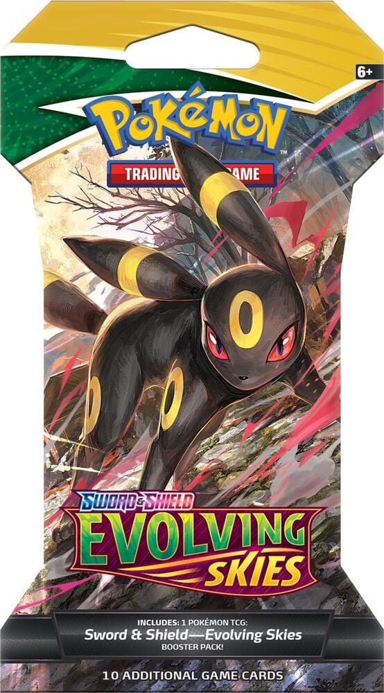 未開封　ポケモンカード　海外　ブラッキー　evolving skies 1パック Sobre Booster Pack Evolving Skies (Sleved) – Afkstore.cl