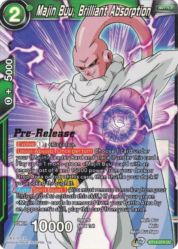 Majin Buu, Brilliant Absorption - Cross Spirits Pre-Release