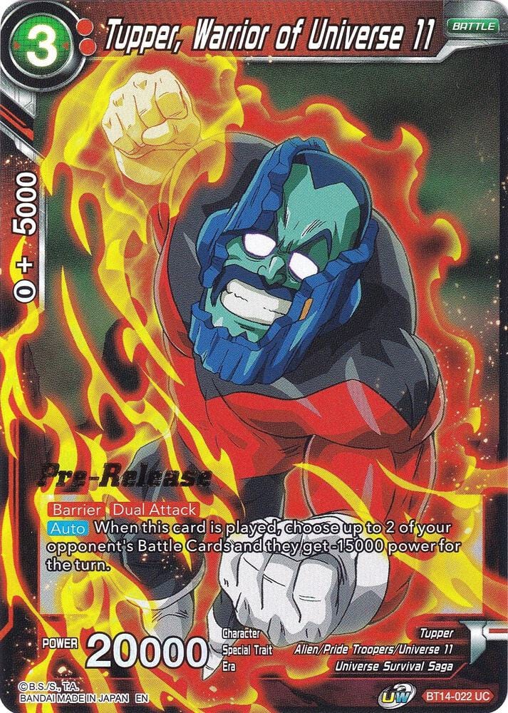 Tupper, Warrior of Universe 11 - Cross Spirits Pre-Release
