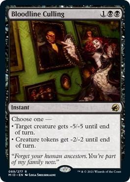 Bloodline Culling - Innistrad: Midnight Hunt (MID) R89