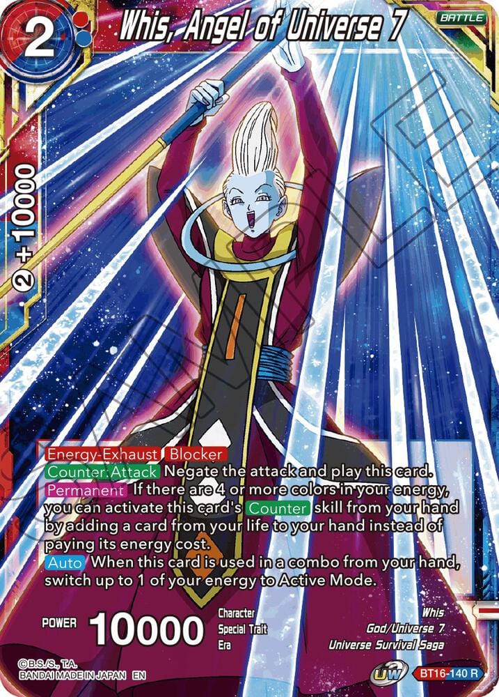 Whis, Angel of Universe 7 BT16-140 (PRE)