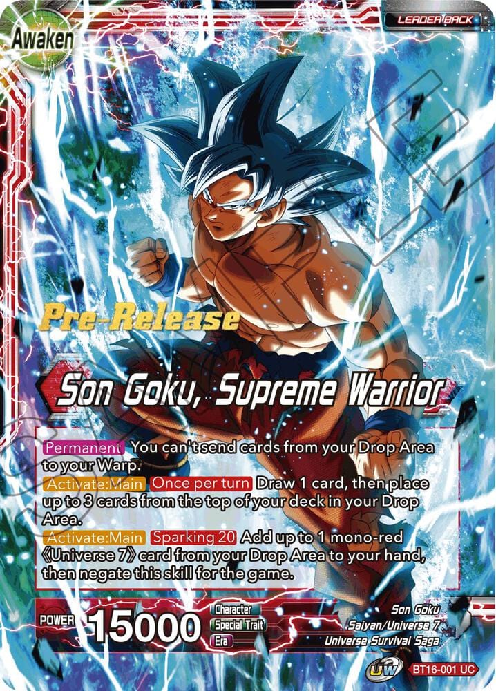 Son Goku // Son Goku, Supreme Warrior BT16-001