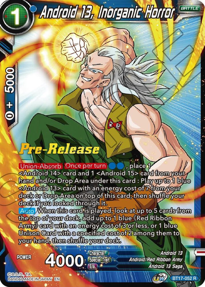 Android 13, Inorganic Horror - Ultimate Squad Pre-Release