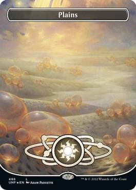 Plains (486) (Borderless) (Galaxy Foil) (Llanura)