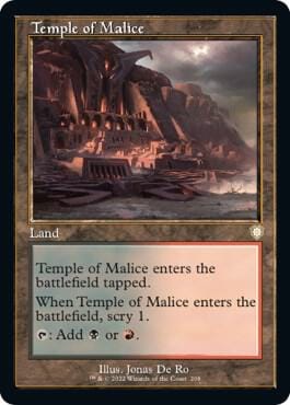 Temple of Malice (Retro Frame) - Commander: The Brothers' War (BRC)