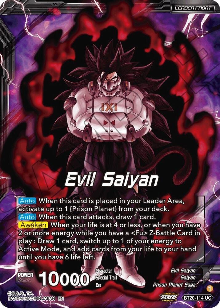 Evil Saiyan // Cumber, Maddening Force