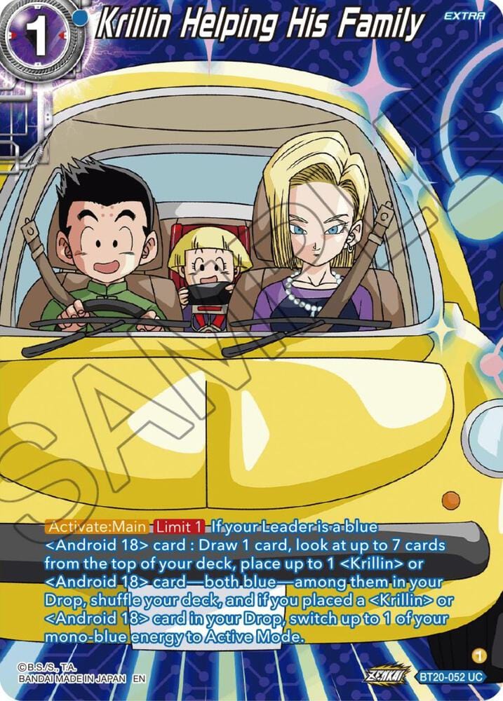 Krillin Helping His Family (Silver Foil)