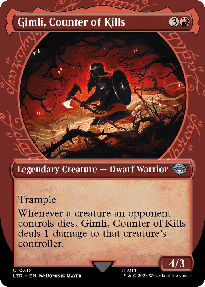Gimli, Counter of Kills U0129