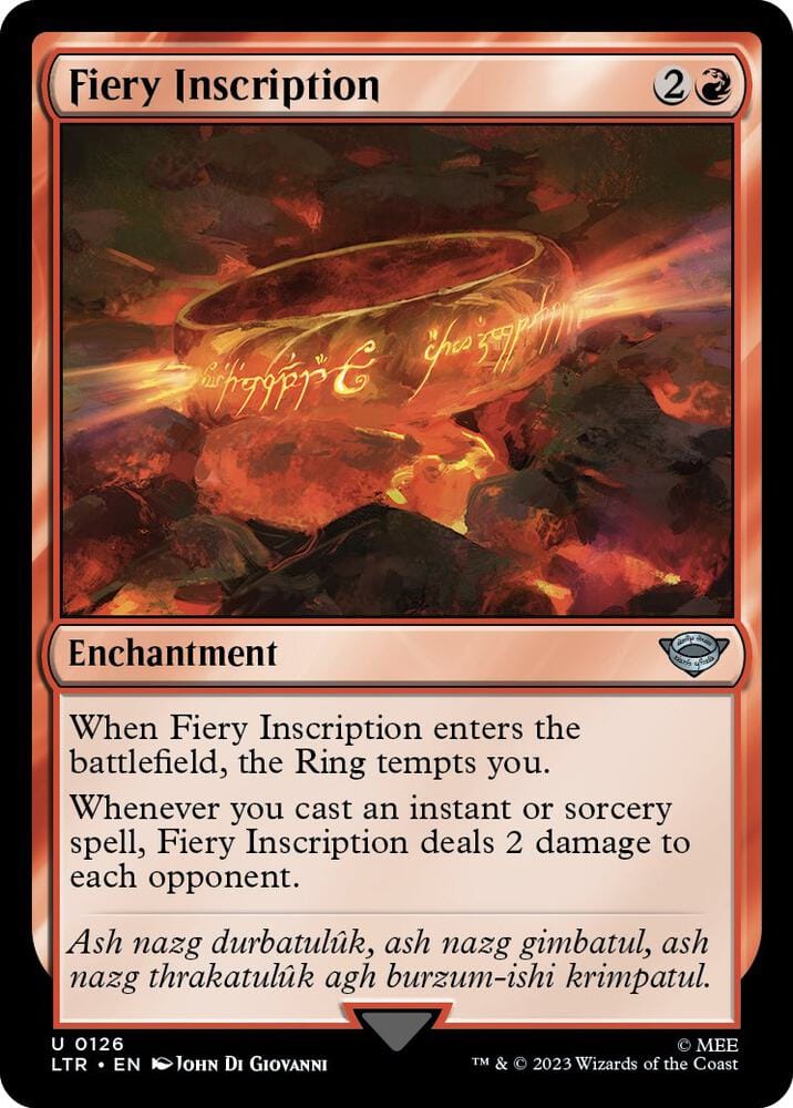 Fiery Inscription U126