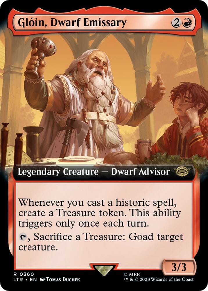 Gloin, Dwarf Emissary (Extended Art) R0360