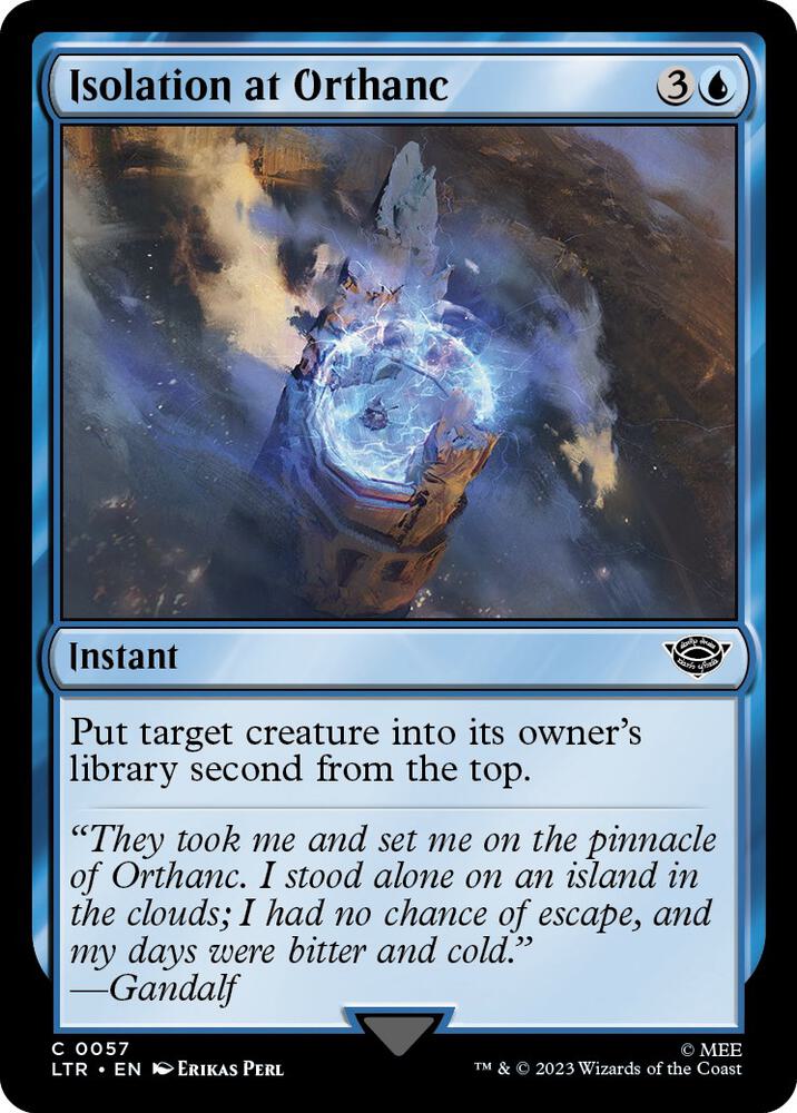 Isolation at Orthanc C0057