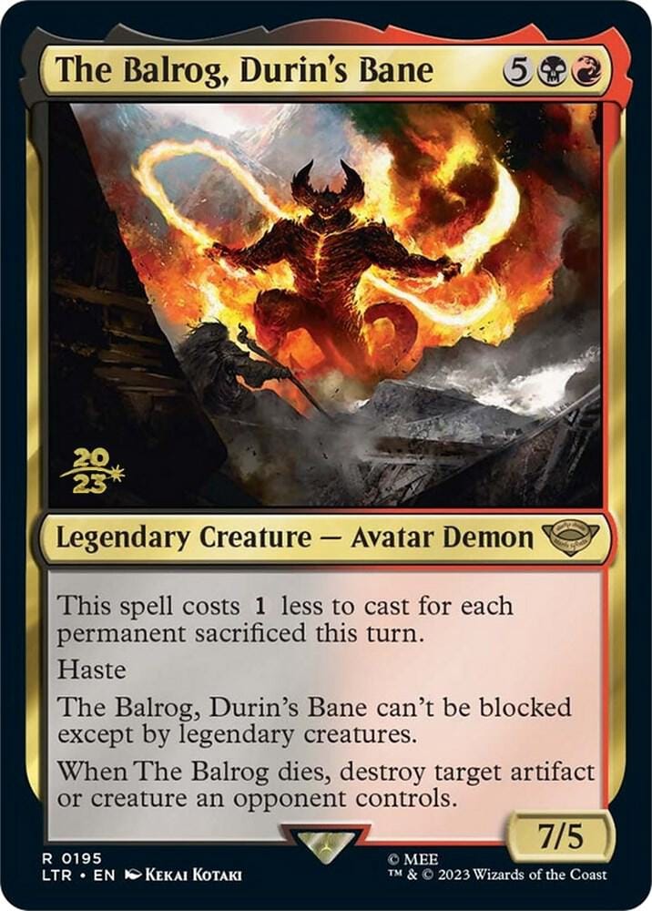 The Balrog, Durin's Bane R195