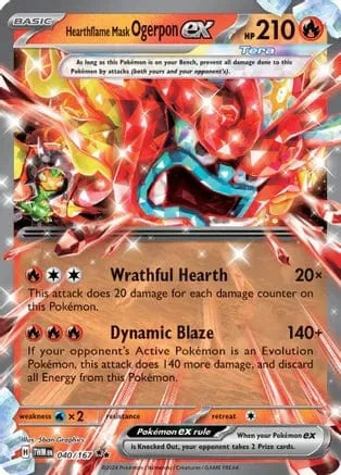 Hearthflame Mask Ogerpon Ex 040/167