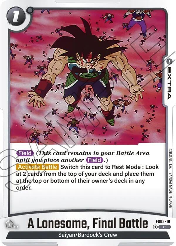 A Lonesome, Final Battle - Starter Deck 5: Bardock (FS05)