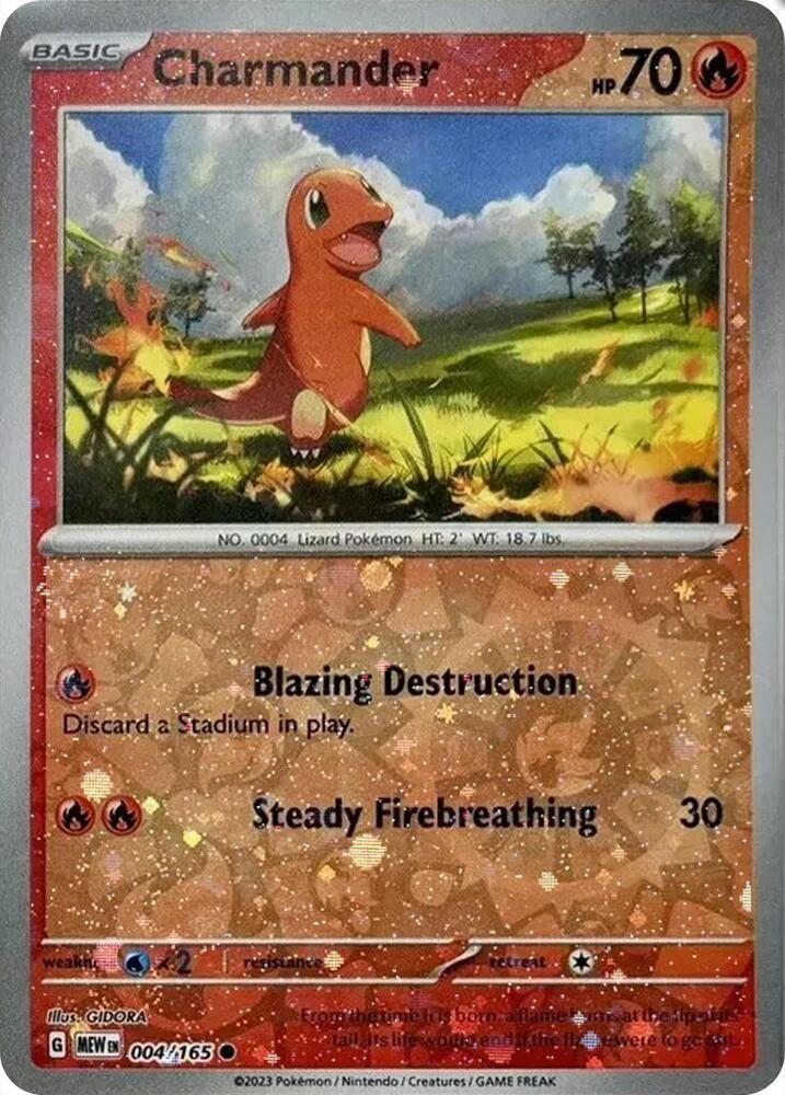 Charmander - 004/165 (Cosmos Holo) (Costco Exclusive)