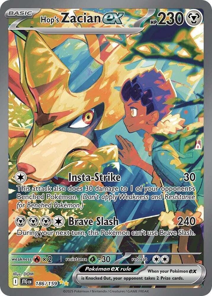 Hop's Zacian Ex 186/159