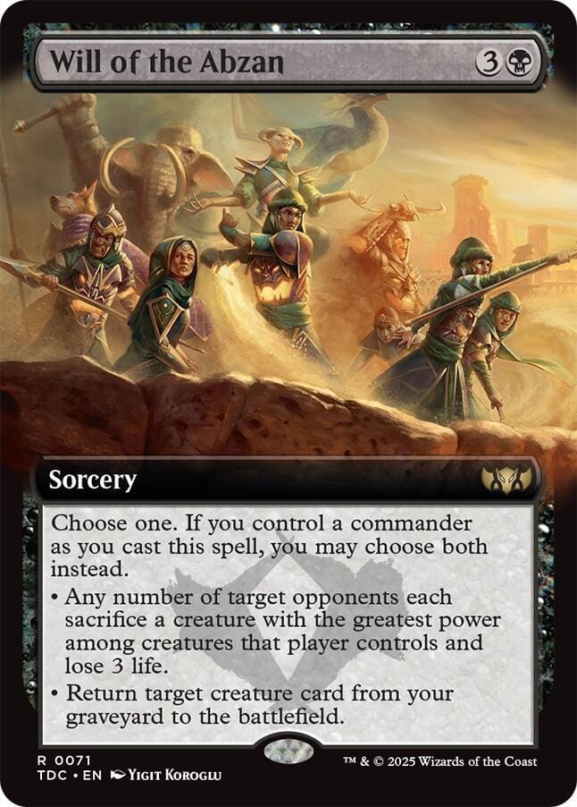 Will of the Abzan (Extended Art) R71
