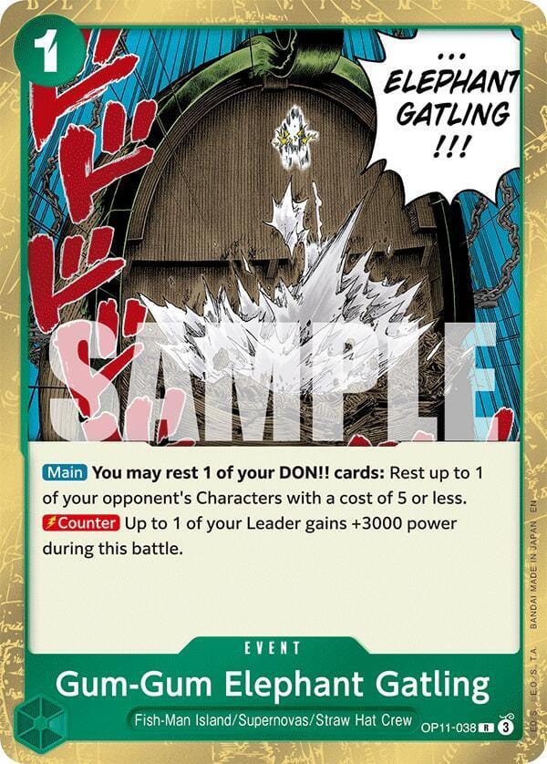 Gum-Gum Elephant Gatling OP11-038