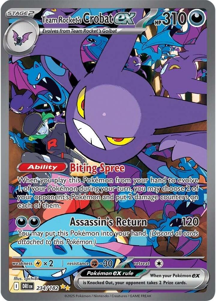 Team Rocket's Crobat Ex - 234/182