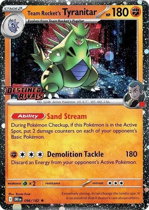 Deck/Mazo Team Rocket's Tyranitar (Prerelease)