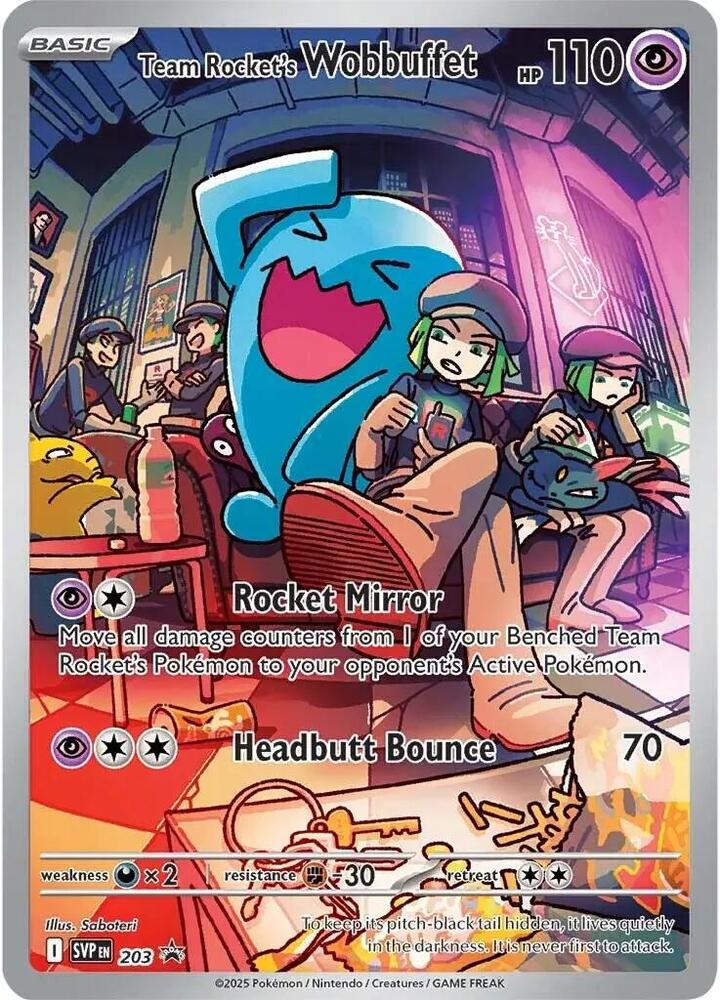 Team Rocket's Wobbuffet Svp203