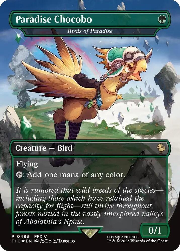 Paradise Chocobo - Birds of Paradise (Borderless) P0483