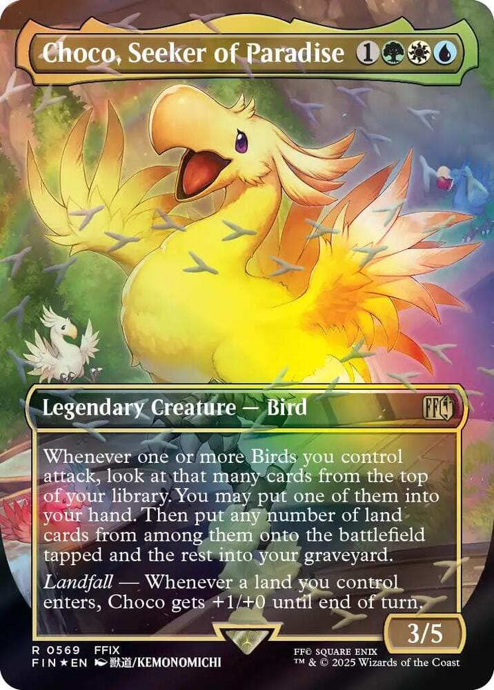 Choco, Seeker of Paradise (Borderless) (Chocobo Track Foil) R0569