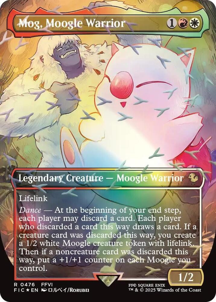 Mog, Moogle Warrior (Borderless) (Chocobo Track Foil) R0476