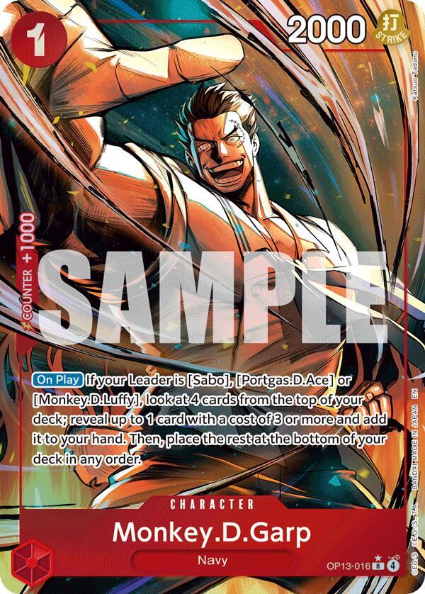 Monkey.D.Garp (Alternate Art) OP13-016
