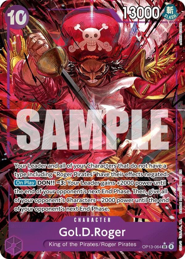 Gol.D.Roger (064) (Alternate Art) OP13-064