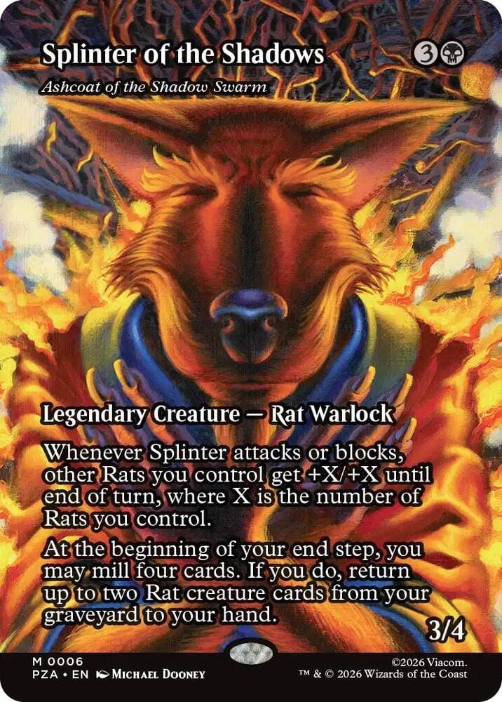 Splinter of the Shadows - Ashcoat of the Shadow Swarm (Borderless) M0006