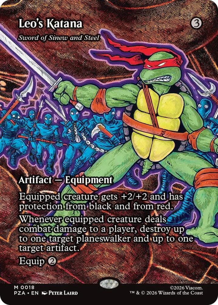 Leo's Katana - Sword of Sinew and Steel (Borderless) M0018