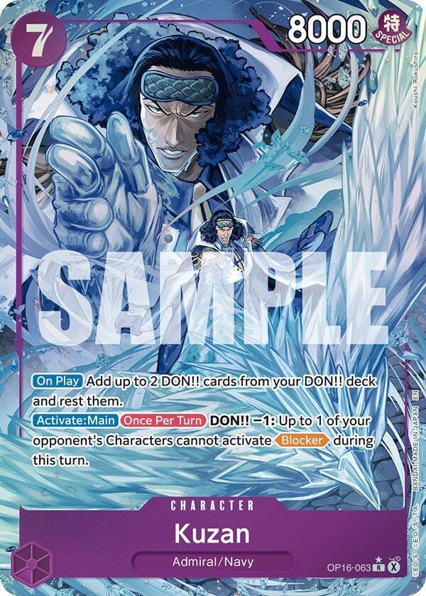 Kuzan (Alternate Art) OP16-063