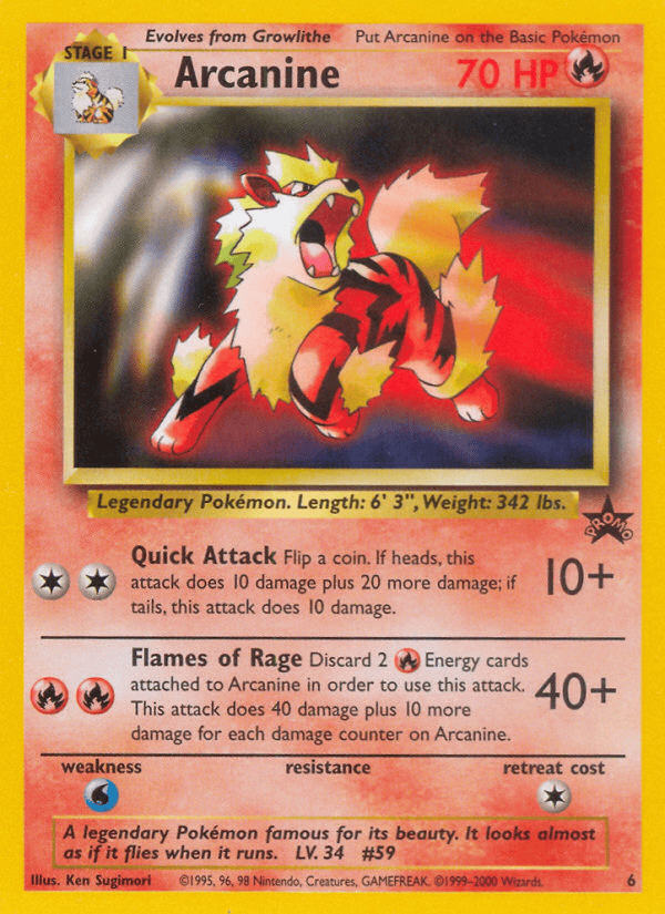 Arcanine - WoTC Promo (PR) 6