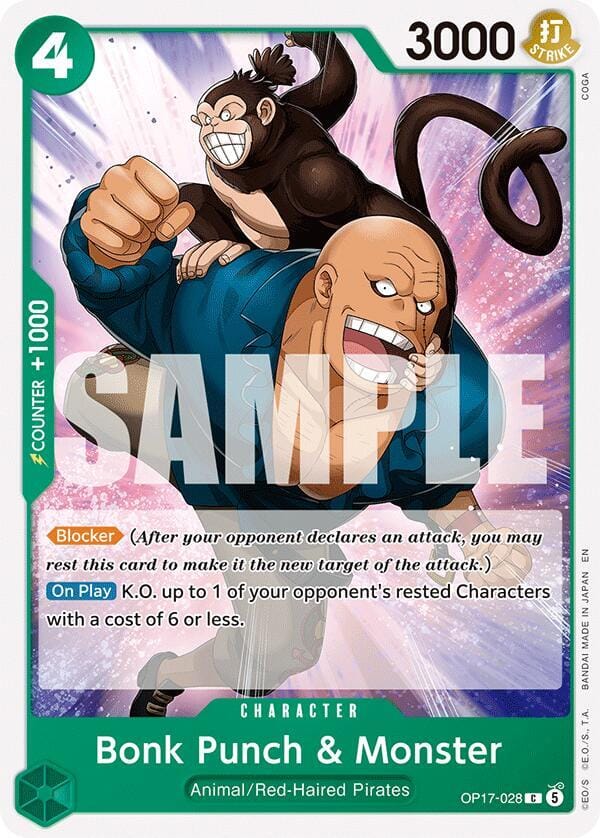 Bonk Punch & Monster OP17-028
