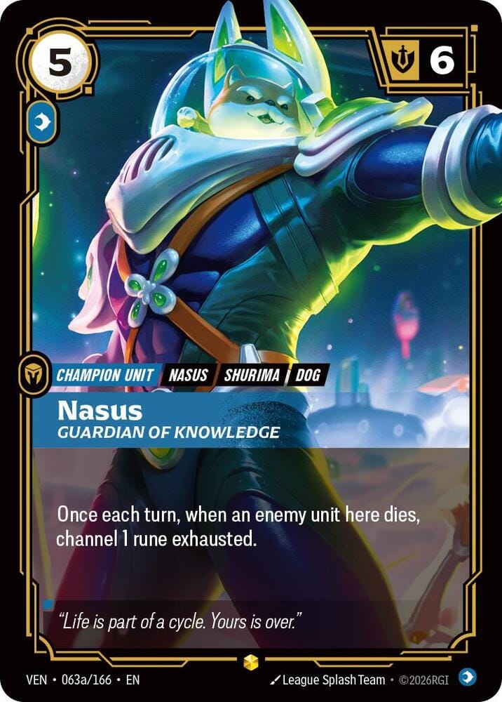 Nasus - Guardian of Knowledge (Alternate Art) - 063a/166