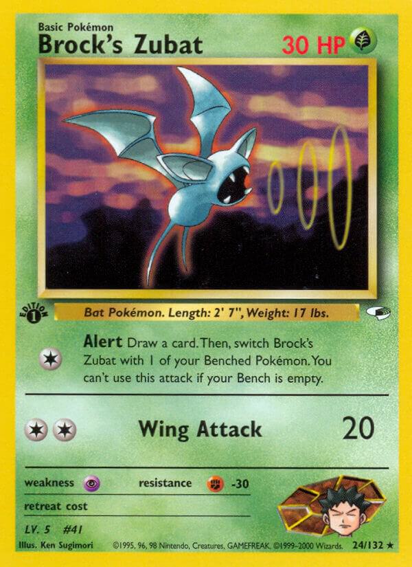 Brock's Zubat 24/132 - Gym Heroes (G1)