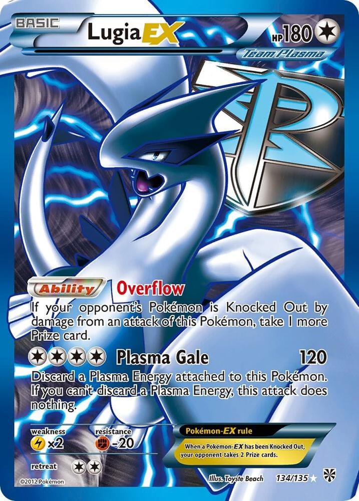 Lugia EX (Team Plasma) (134 Full Art) - Plasma Storm (PLS)