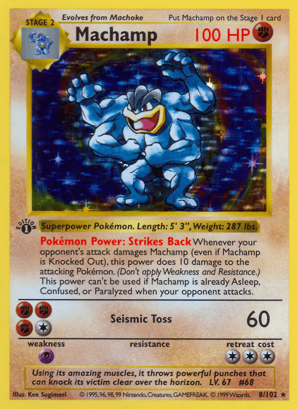 Machamp - 8/102 (Base Set Shadowless)