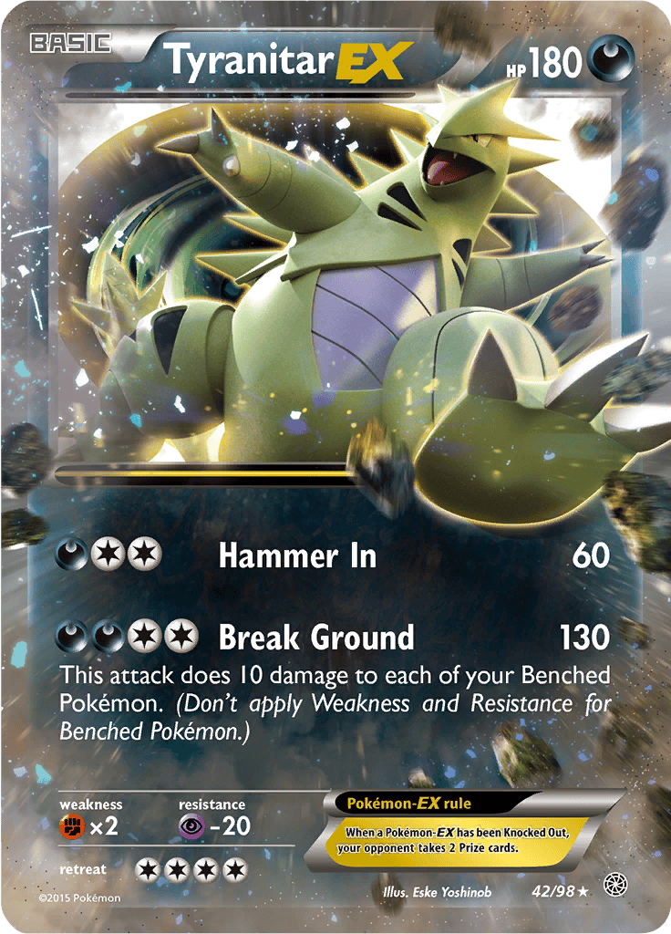 Tyranitar EX - XY 42/98